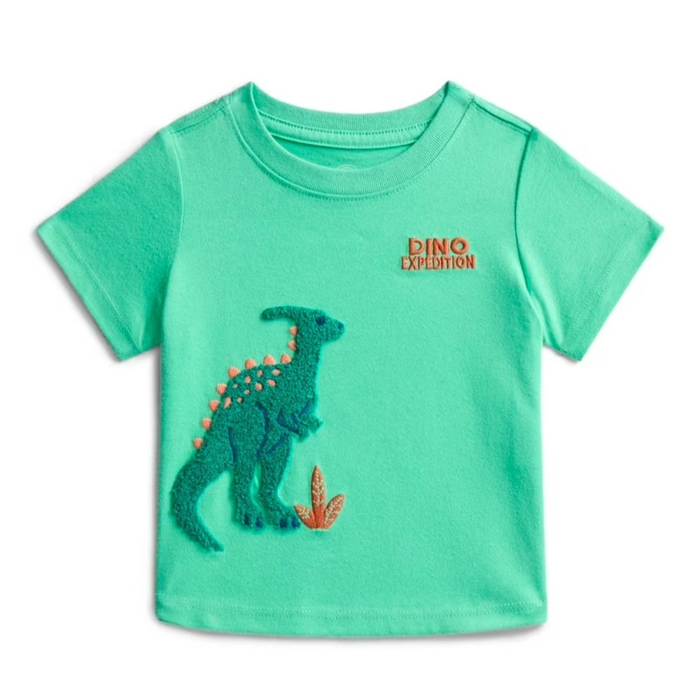 Baby boys Wonder Nation dinosaur shirt green size 0-3 months